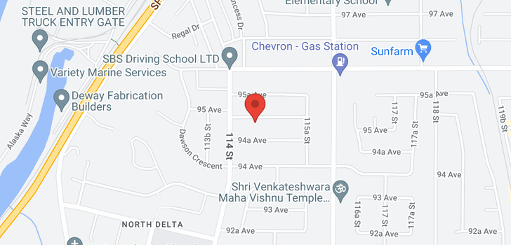 map of 11450 95 AVENUE